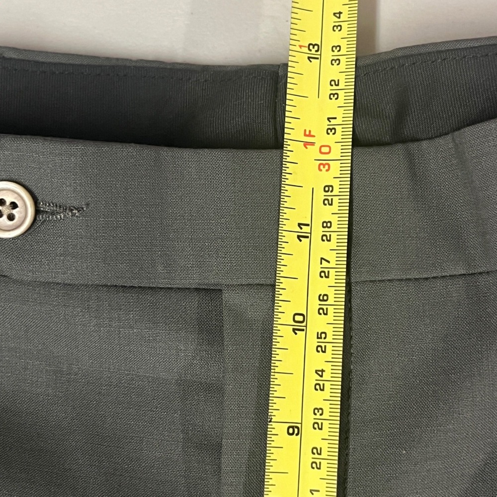 Wilke-Rodriguez‎ Men 40L/34 Olive Green Wool 3 Button Suit Pleated Pants Cuff - Picture 15 of 16